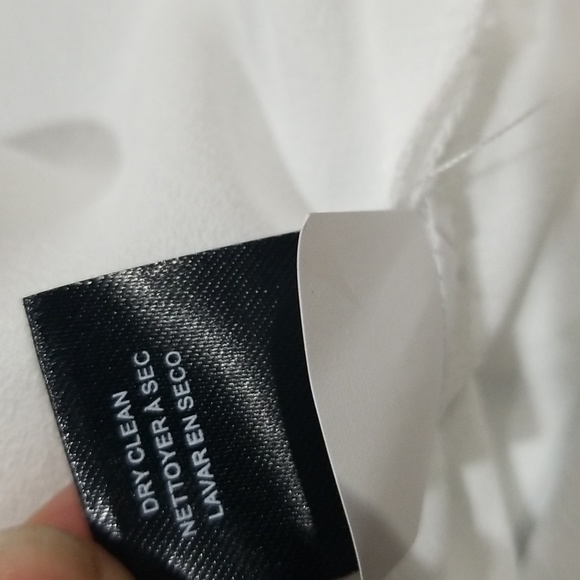 Tahari ASL Women's Ruffle Long Sleeve Blouse Size Small in White - Picture 7 of 11